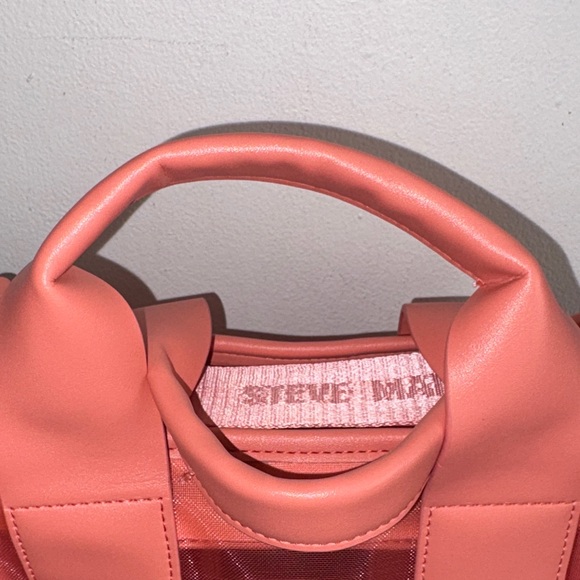 NWOT Steve Madden Coral Mini Tote with handles and shoulder strap. No callouts - Picture 3 of 7